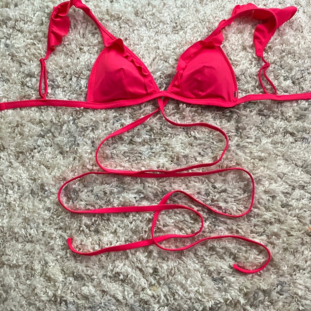 VS PINK red bikini top